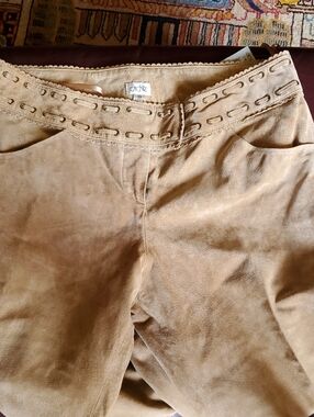 Cache Tan Suede-Look Women's Jeggings